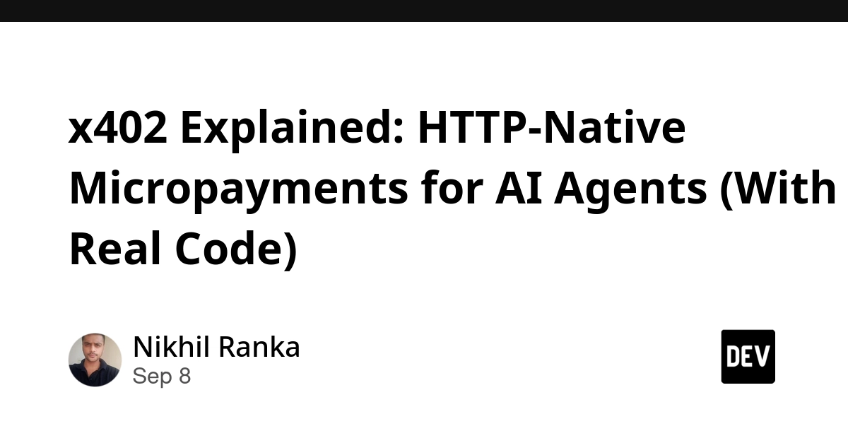 HTTP Status Code 402 Enables AI Agent Micropayments with x402 Standard