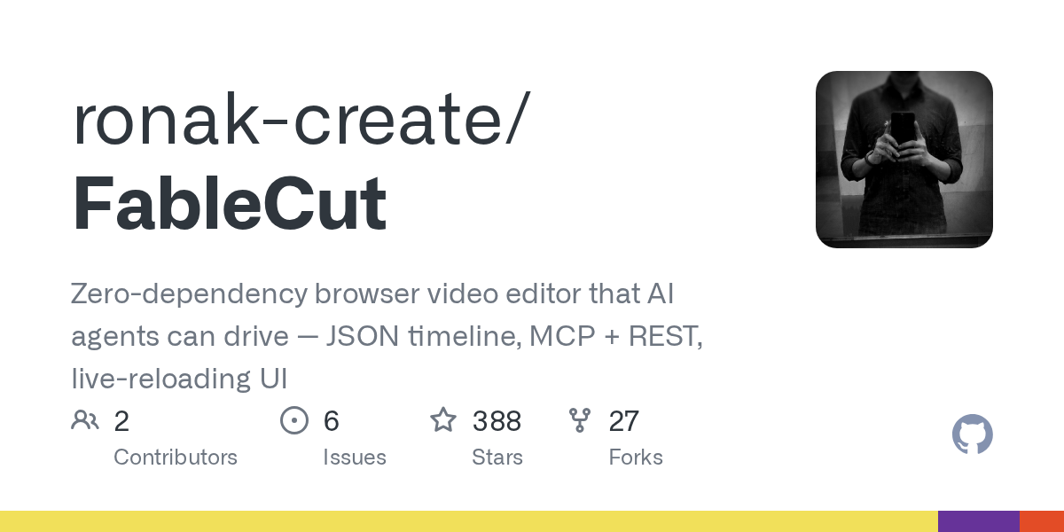 FableCut Launches AI-Driven Browser Video Editor with Zero Dependencies