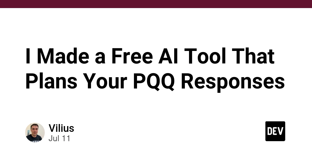 Free AI Tool Automates PQQ Response Planning for Public Contracts