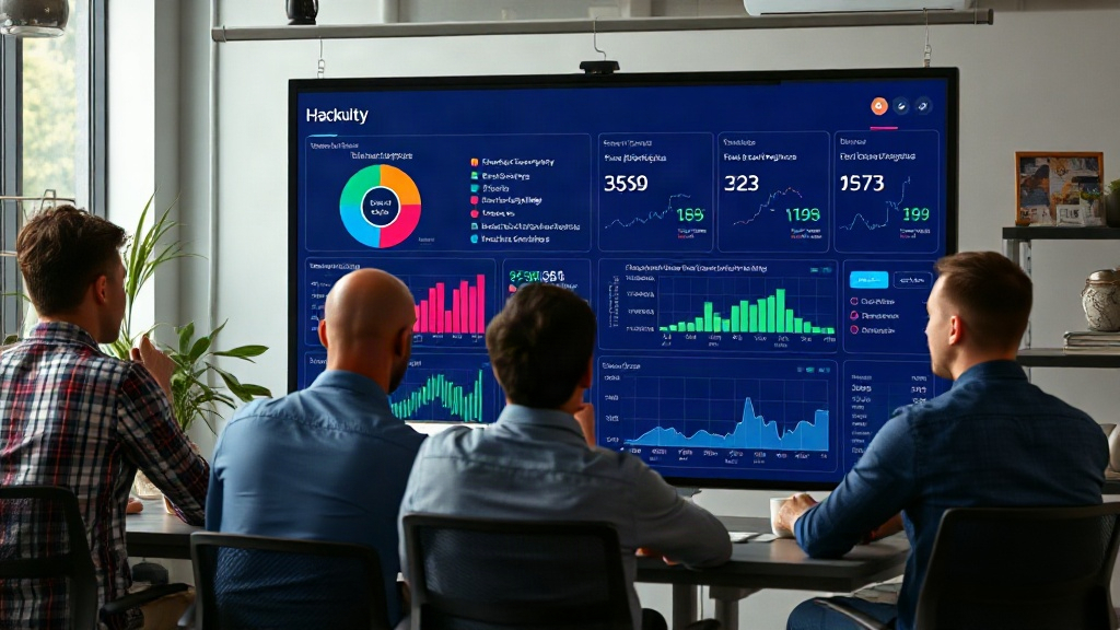 Hackuity's AI-powered dashboard visualizing threat intelligence and vulnerability scores.