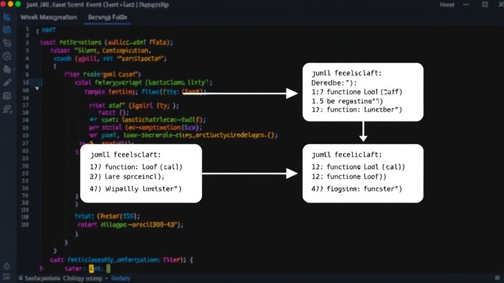 Diagram illustrating the JavaScript Call Stack with function calls and returns