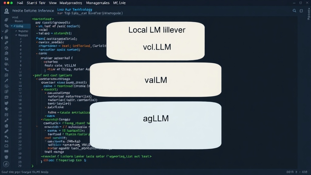Diagram illustrating the three layers of local LLM inference tools and their placement in an AI stack