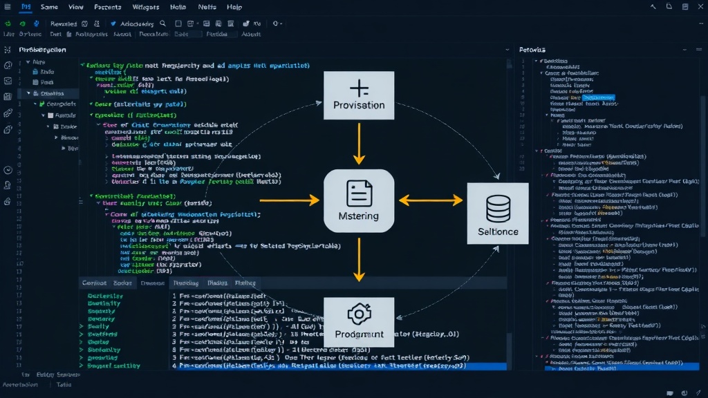 Diagram illustrating the automated provisioning workflow using IaC tools