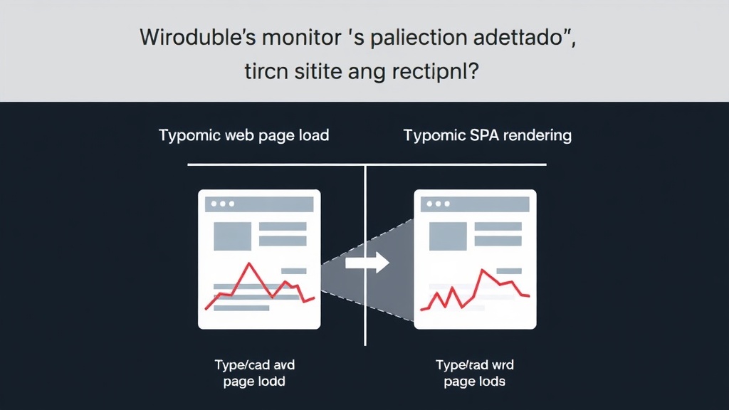 Diagram showing a typical web page load process versus a dynamic SPA rendering process.
