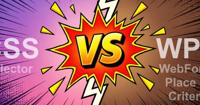 WebForms Place Criteria (WPC) Challenges CSS Selectors for DOM Manipulation
