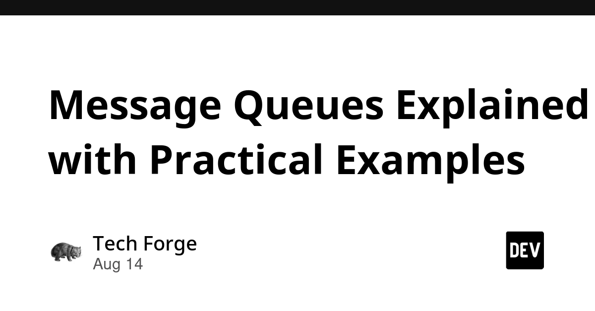 Message Queues Explained: Decoupling, Buffering, and Scaling Systems
