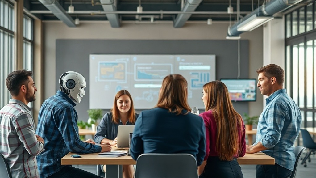 Workflow visualization of AI agents collaborating on a product development cycle