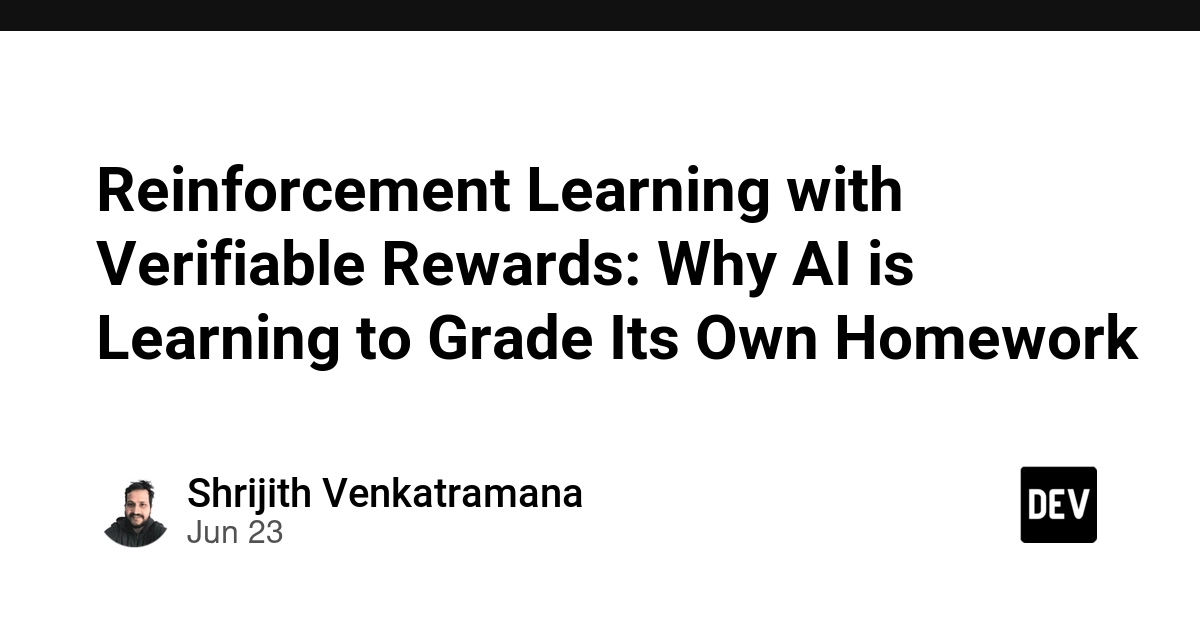AI Learns to Grade Its Own Homework with Verifiable Rewards