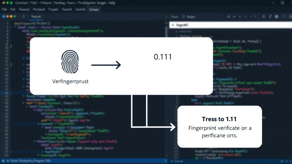 Diagram illustrating the 1:1 fingerprint verification process flow.