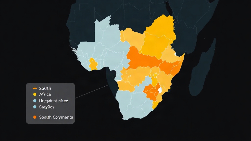 Map of South Africa highlighting unregistered MSME statistics