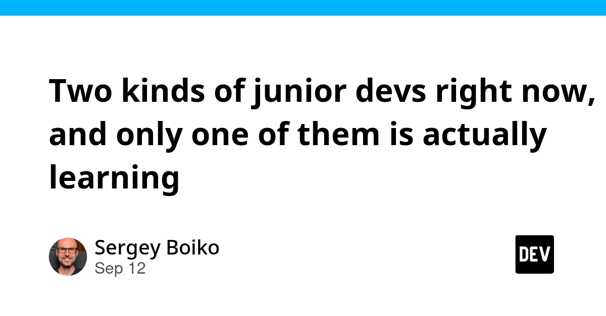 Two Junior Dev Archetypes Emerge: One Learns, One Stagnates