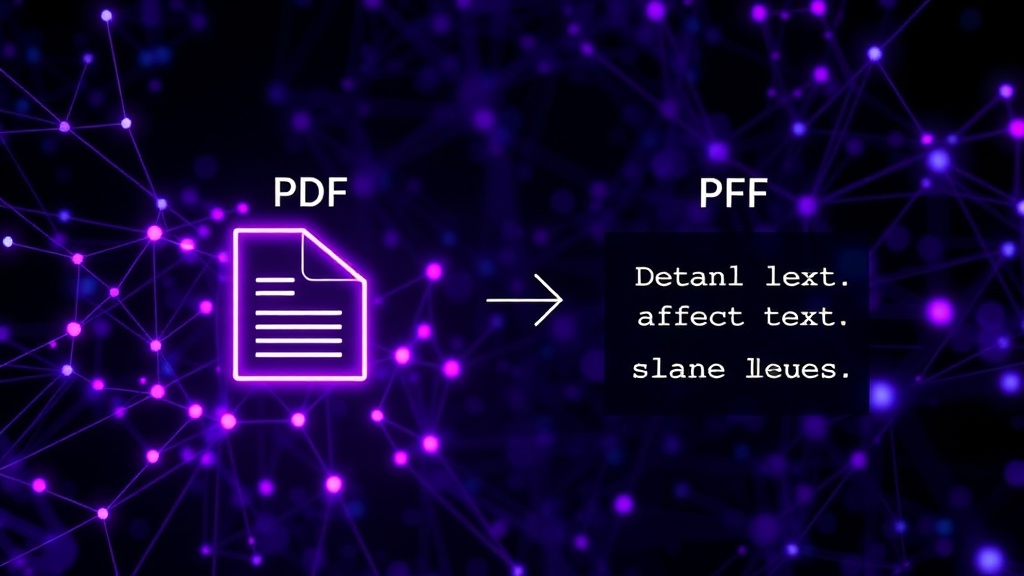 Diagram illustrating PDF structure vs. plain text tokenization
