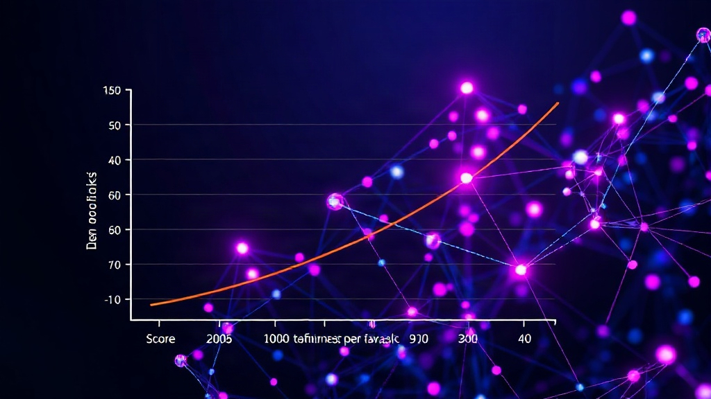 AI model performance chart showing score versus output tokens per task