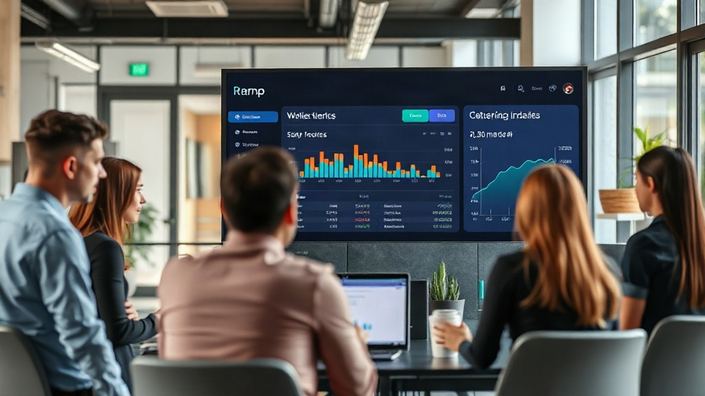 Ramp platform dashboard showcasing unified financial controls for startups