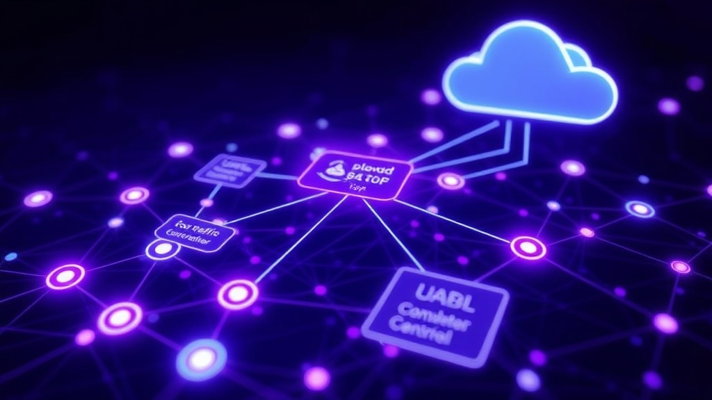 Diagram illustrating Cloudflare's AI traffic management architecture and data flow.