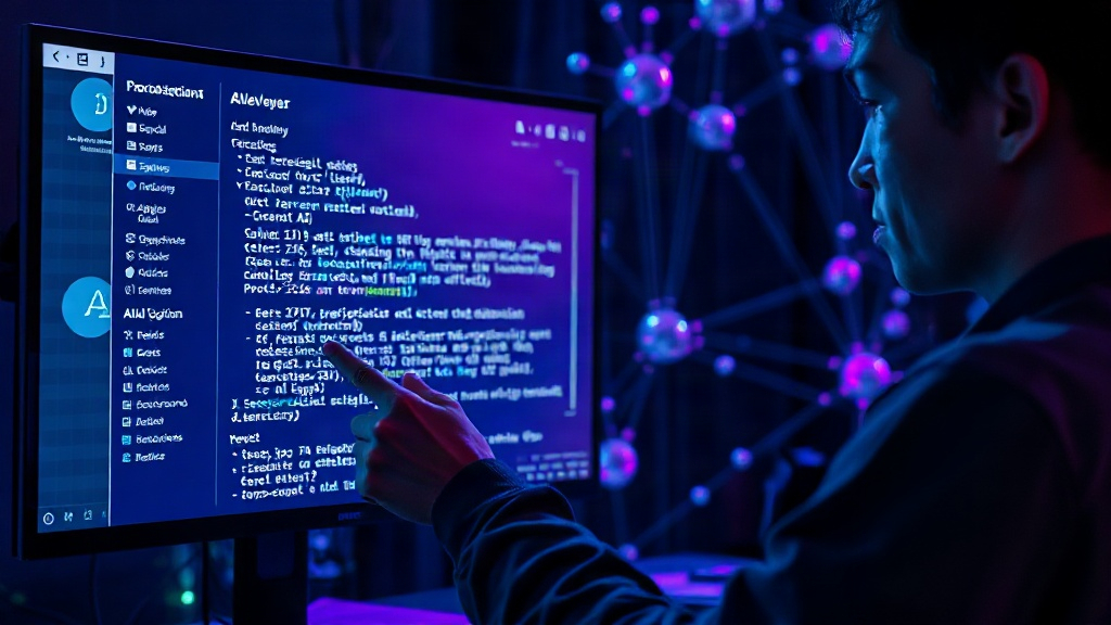 Developer meticulously comparing AI output with official documentation on a screen