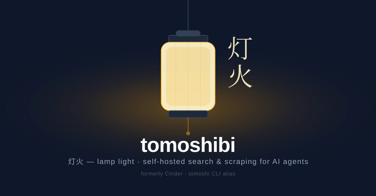 Cinder Web Scraper Rebrands to Tomoshibi 灯火, Promises Smoother Experience