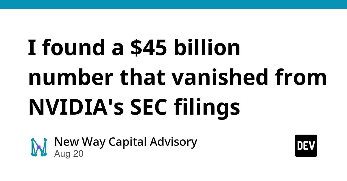 NVIDIA SEC Filings Omit $45 Billion in Revenue Data