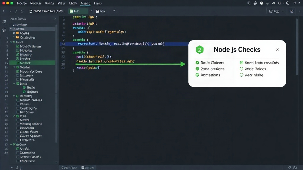 Diagram showing a Node.js metering service with cached API credential states