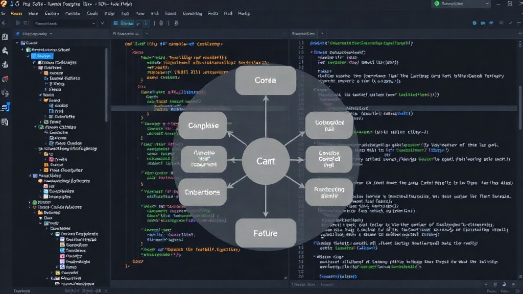 Diagram illustrating the core components of a software factory pattern