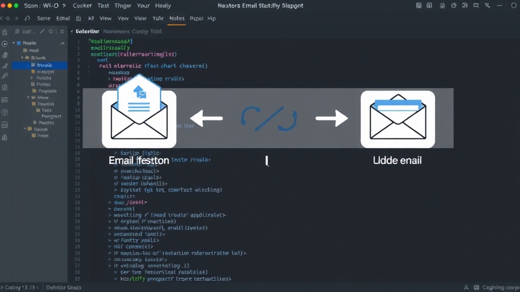 Diagram showing the lifecycle of an ephemeral test inbox for email integration tests