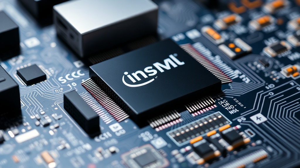 ASML High-NA EUV lithography scanner, a complex machine enabling smaller chip features.