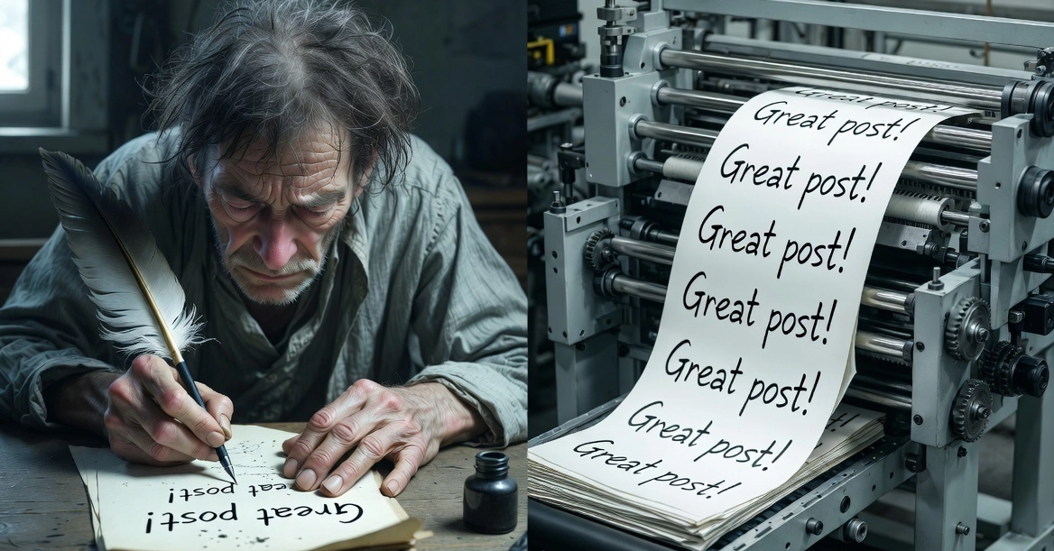 AI Isn't Killing Authenticity, It's Just Lowering the Cost of Empty Content