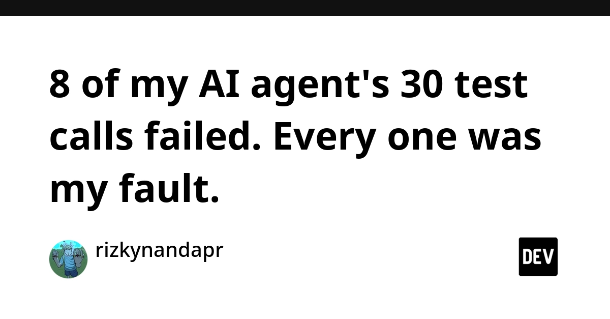AI Agent Failed 27% of Test Calls Due to Developer Errors