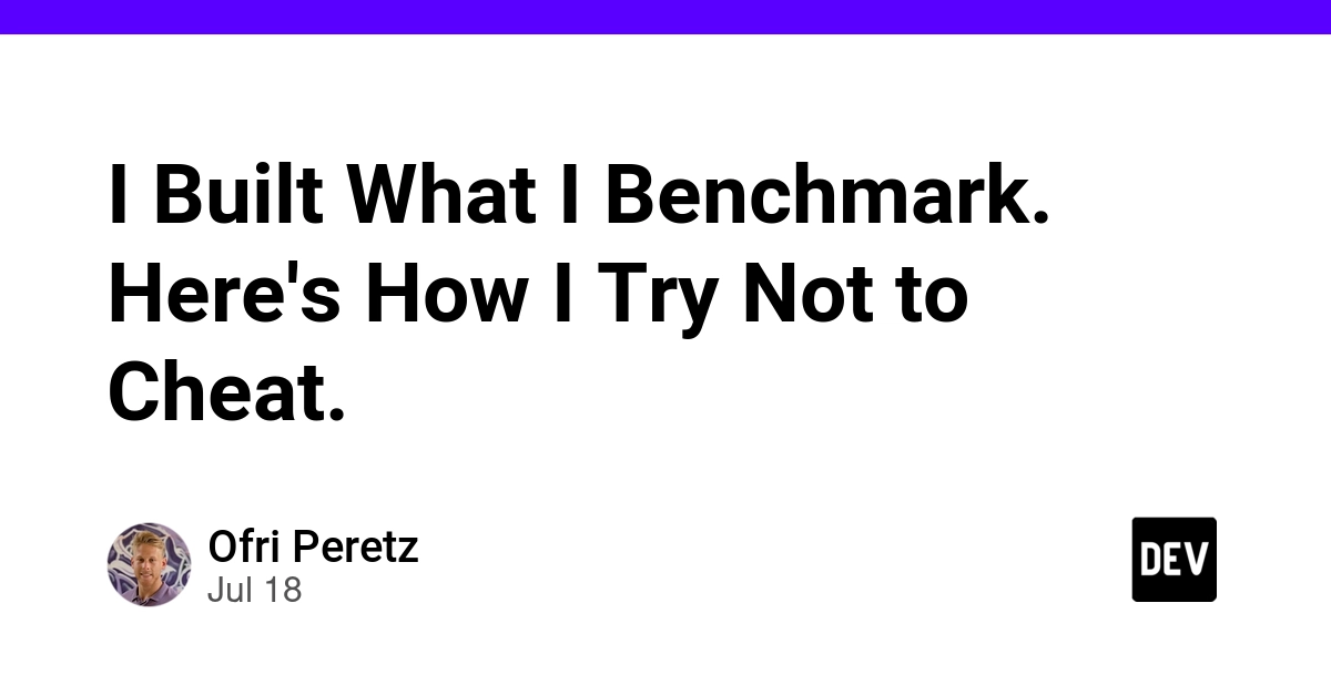 Author's Benchmark Process Reveals Hidden Bias in Plugin Performance Tests