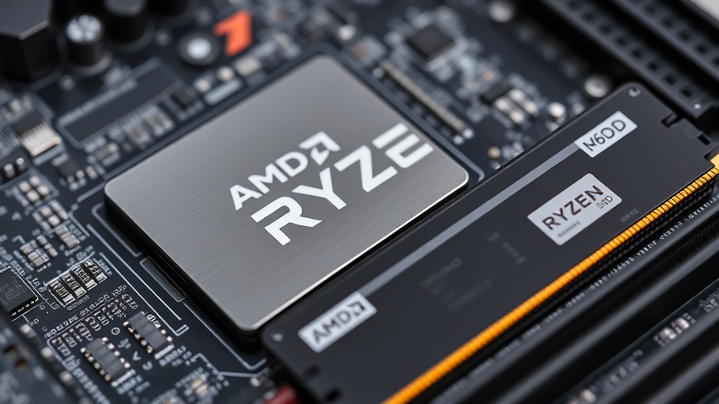 AMD Ryzen 7 7700X3D processor alongside 16GB DDR5 RAM modules