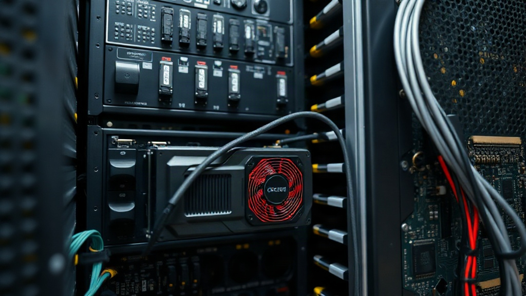 Server racks with GPUs being installed in a data center module.