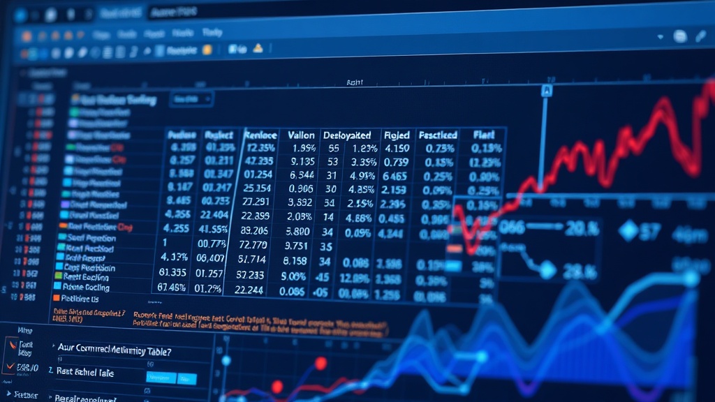 Azure AI Document Intelligence interface showing extracted table data