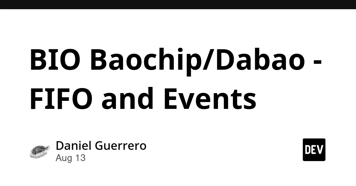 BIO Baochip/Dabao: Understanding FIFO Buffers and Event Handling