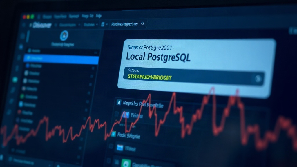 Local PostgreSQL server status indicator in DBeaver connection manager