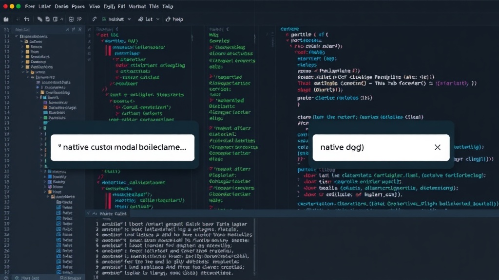 Comparison of custom modal boilerplate vs. native dialog element implementation