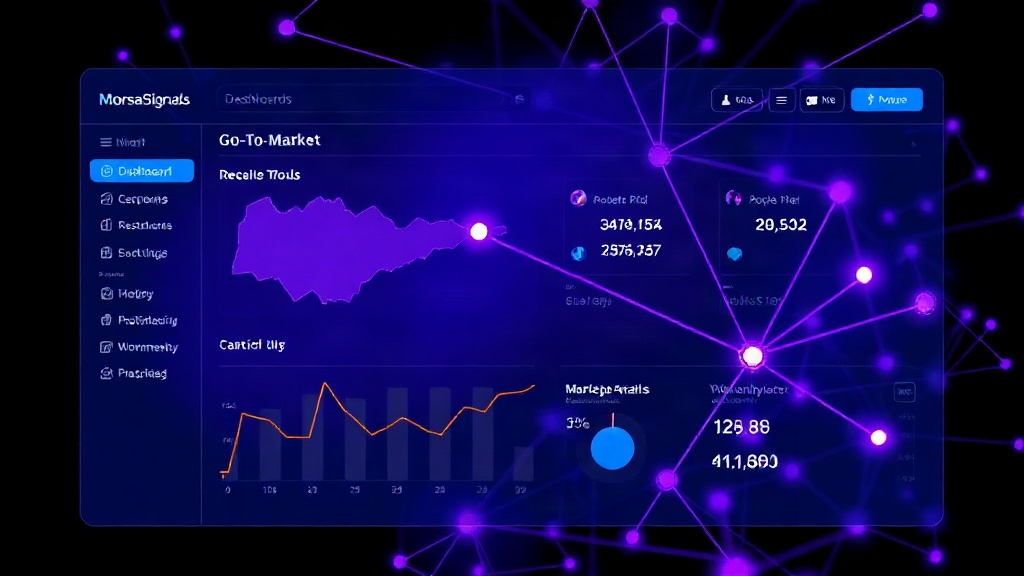Dashboard view of Morsa Signals, showcasing Go-To-Market analytics for a developer tool.