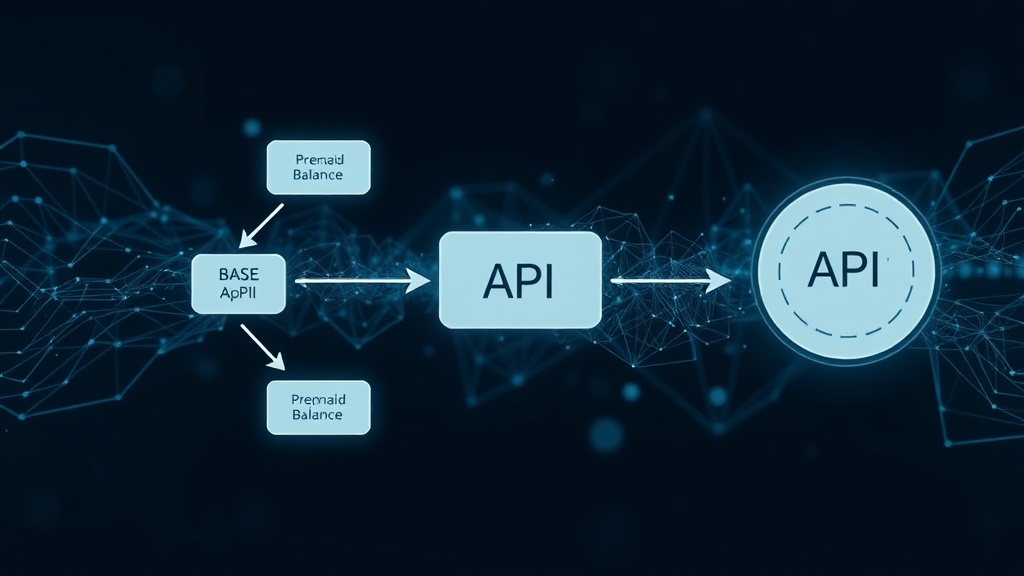 Flowchart illustrating the gasless API payment process using prepaid balances on the Base chain.
