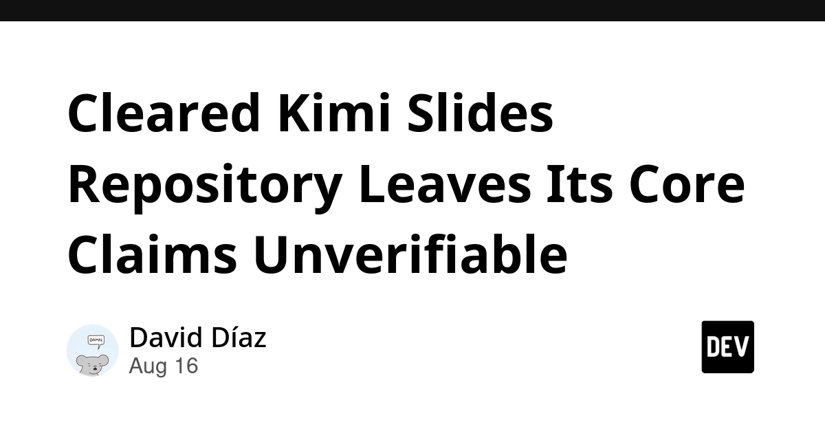 Cleared Kimi Slides Repository Leaves Core AI Agent Claims Unverifiable