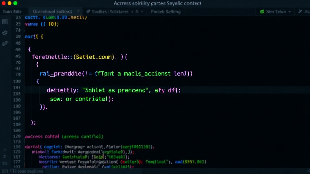 Solidity code snippet illustrating a NatSpec comment for access control