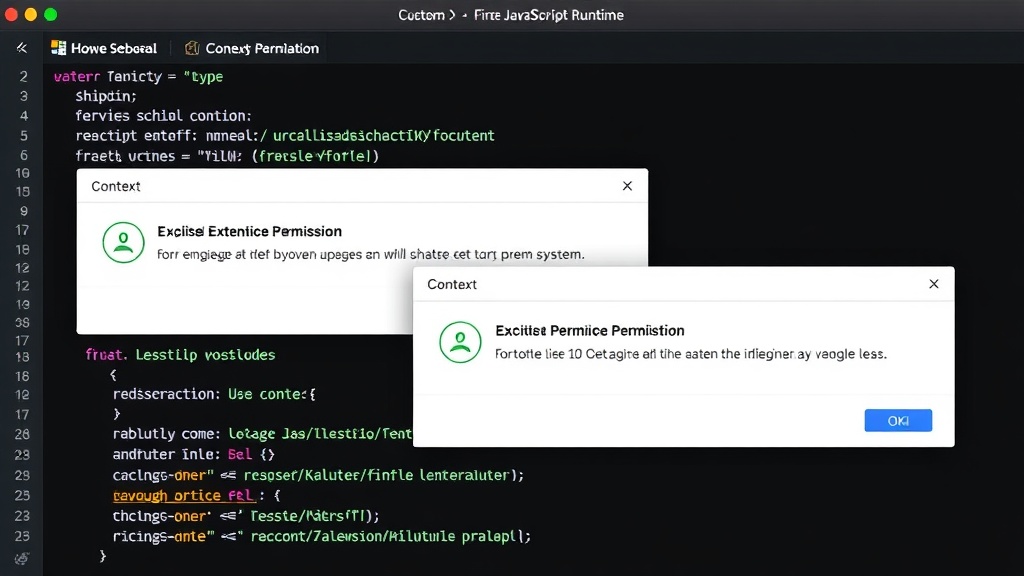 Deno CLI output showing explicit permission prompts for file system access