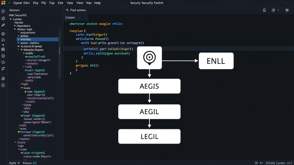 Diagram illustrating the interaction between AEGIS and ENLIL in a security workflow