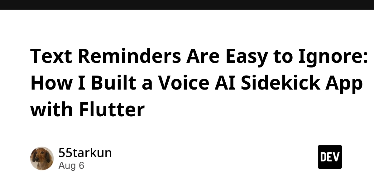 Flutter App Yominder Combats Notification Blindness with AI Voices