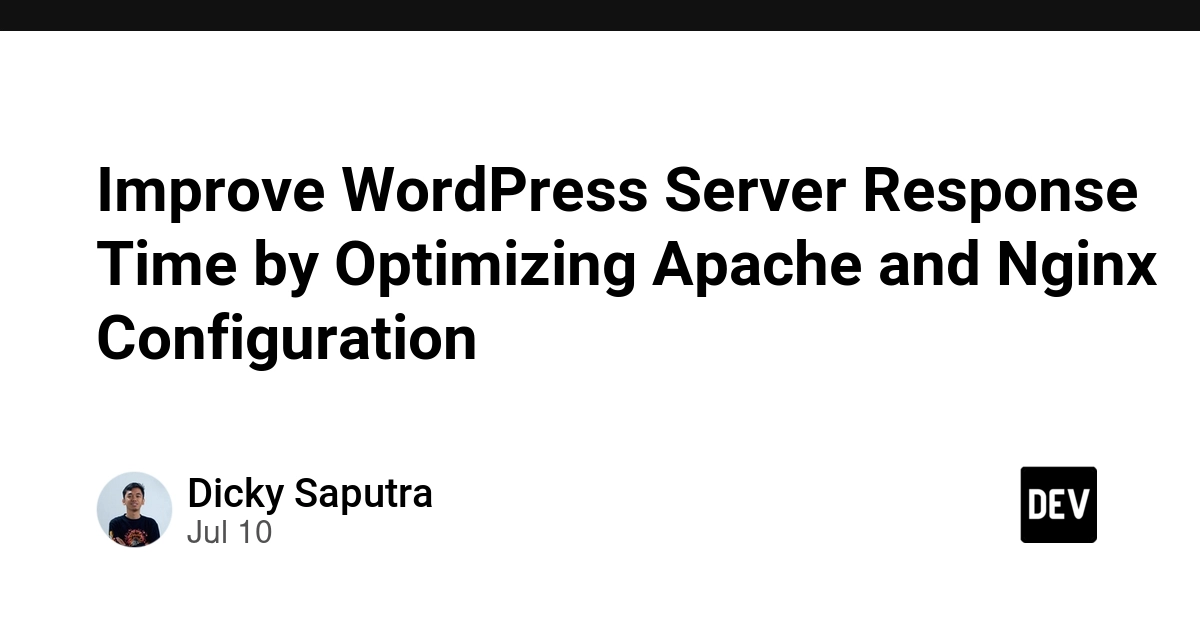 Optimize Apache/Nginx for WordPress to Cut Server Response Time
