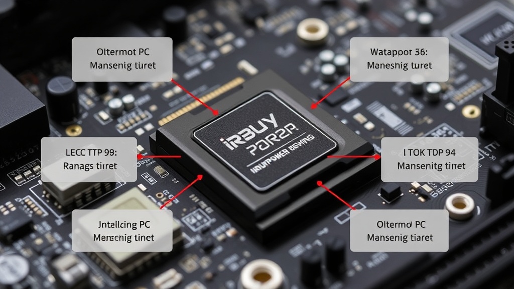 Diagram illustrating the key components of the iBuyPower gaming PC configuration.