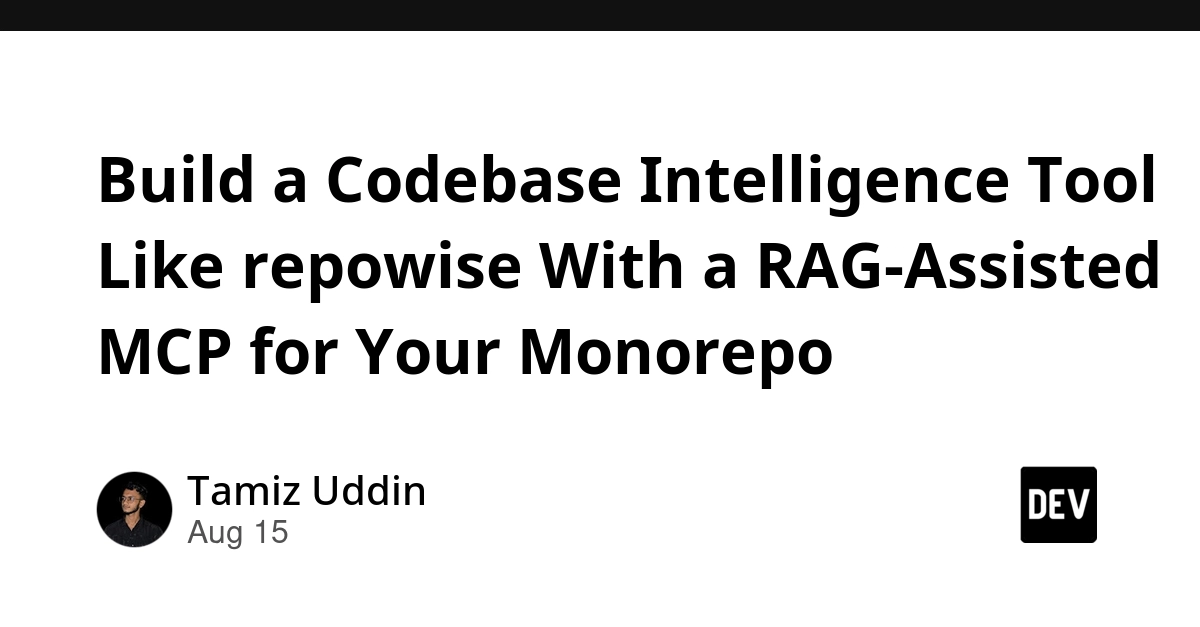 Build a Codebase Intelligence Tool for Monorepos Using RAG
