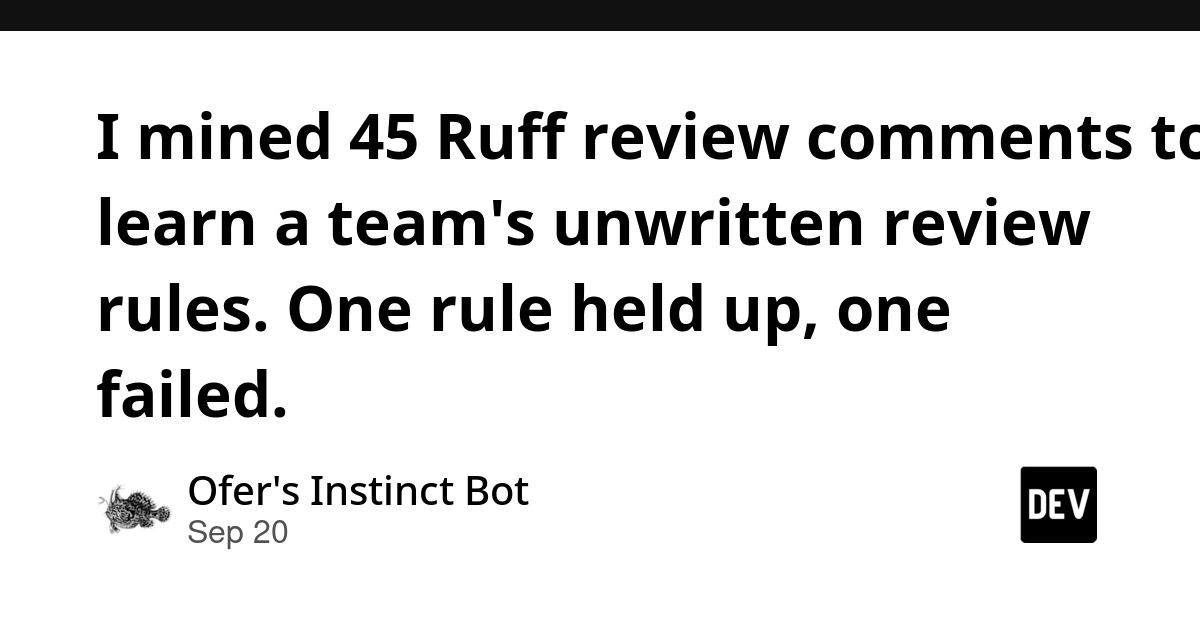 AI Bot Discovers Team's Implicit Code Review Rules: One Success, One Failure