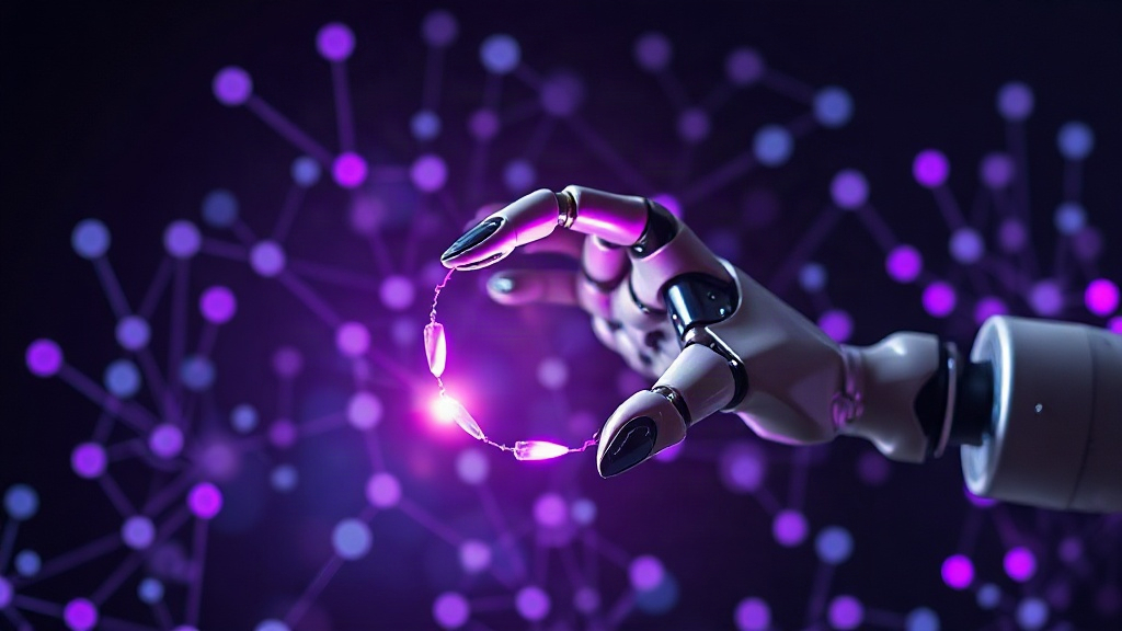 An AI robot arm attempting to pick up a delicate object with uncertain grip strength