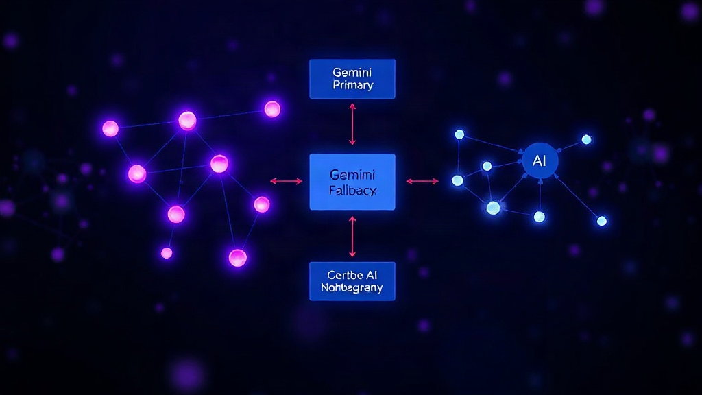 Flowchart illustrating Gemini primary and Claude fallback AI integration