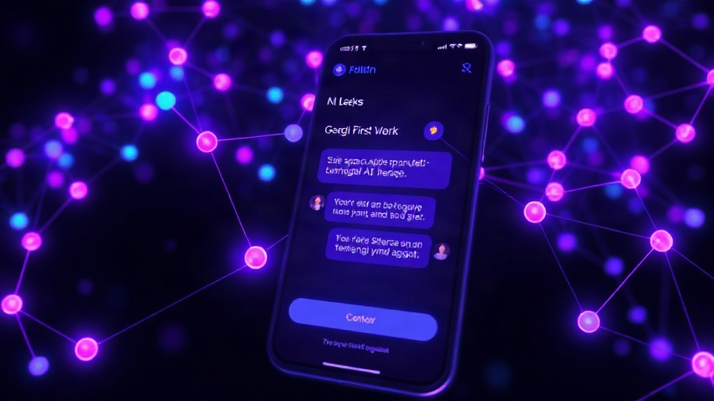 Flutter app UI showcasing the multilingual AI chat interface