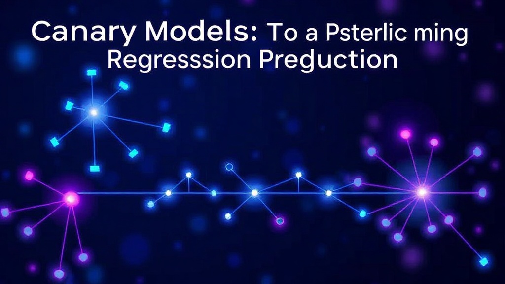 Diagram illustrating the sequence of events leading to a production regression with a canary model.